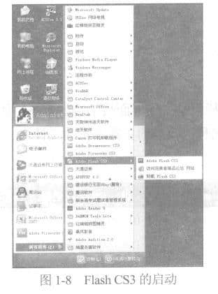 启动Flash  CS3